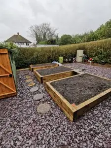 Raised Bed Planter With Railway Sleepers