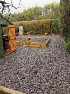 Raised Bed Planter With Railway Sleepers